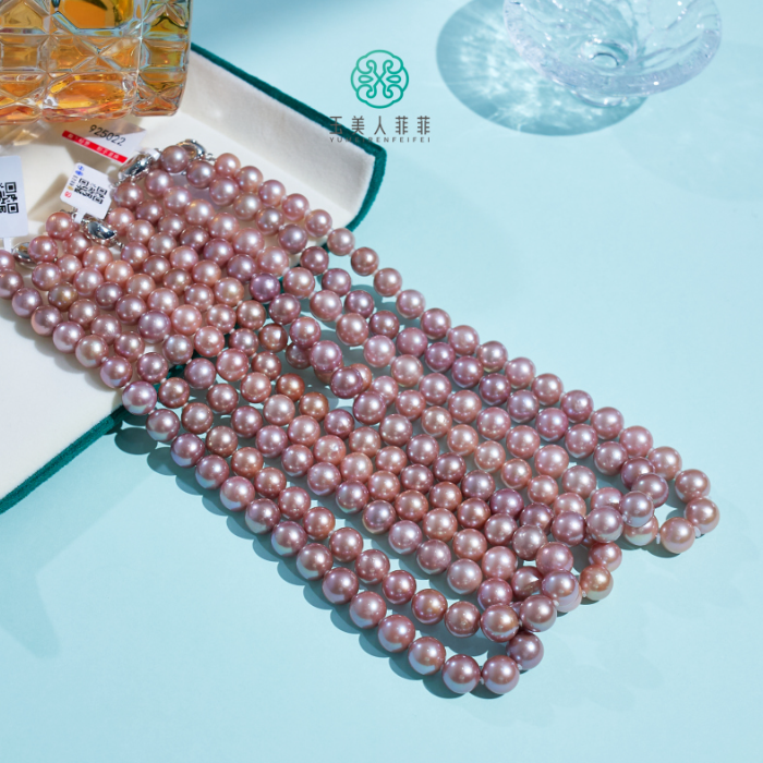 石惑珠宝~珍珠项链-约10mm~多样性发一