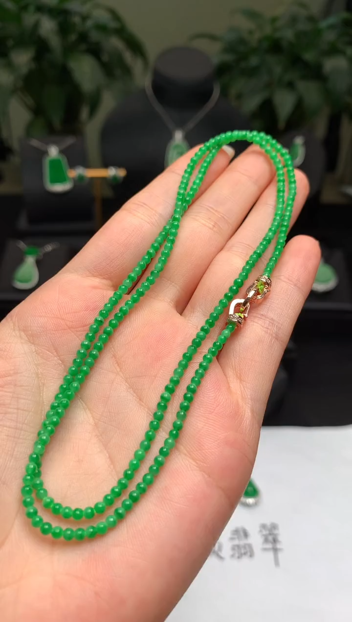 颈饰未镶嵌翡翠小米珠