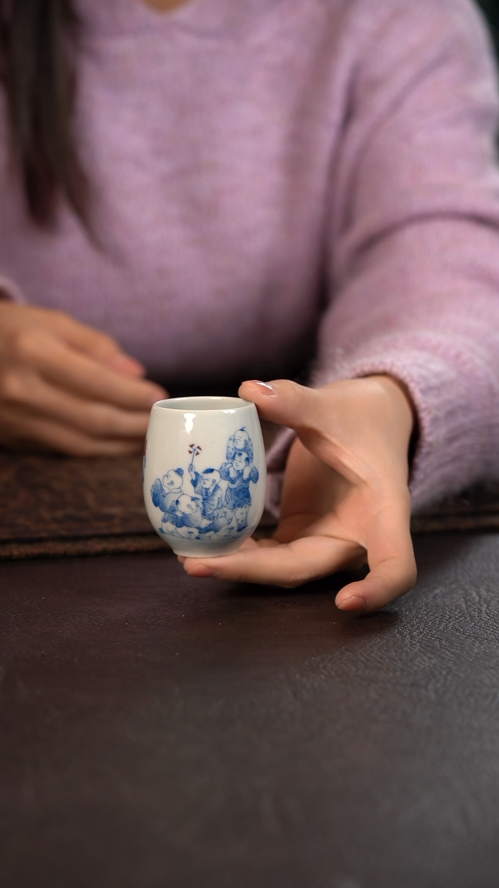 【闪购商品】杯聚澜堂童子放风车蛋蛋杯