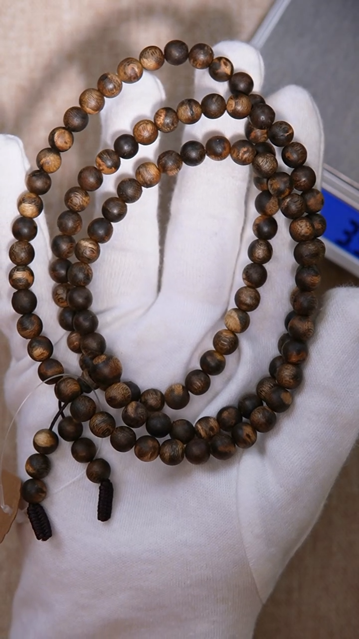 【闪购商品】沉香手串奇楠留疤0.7长串21g