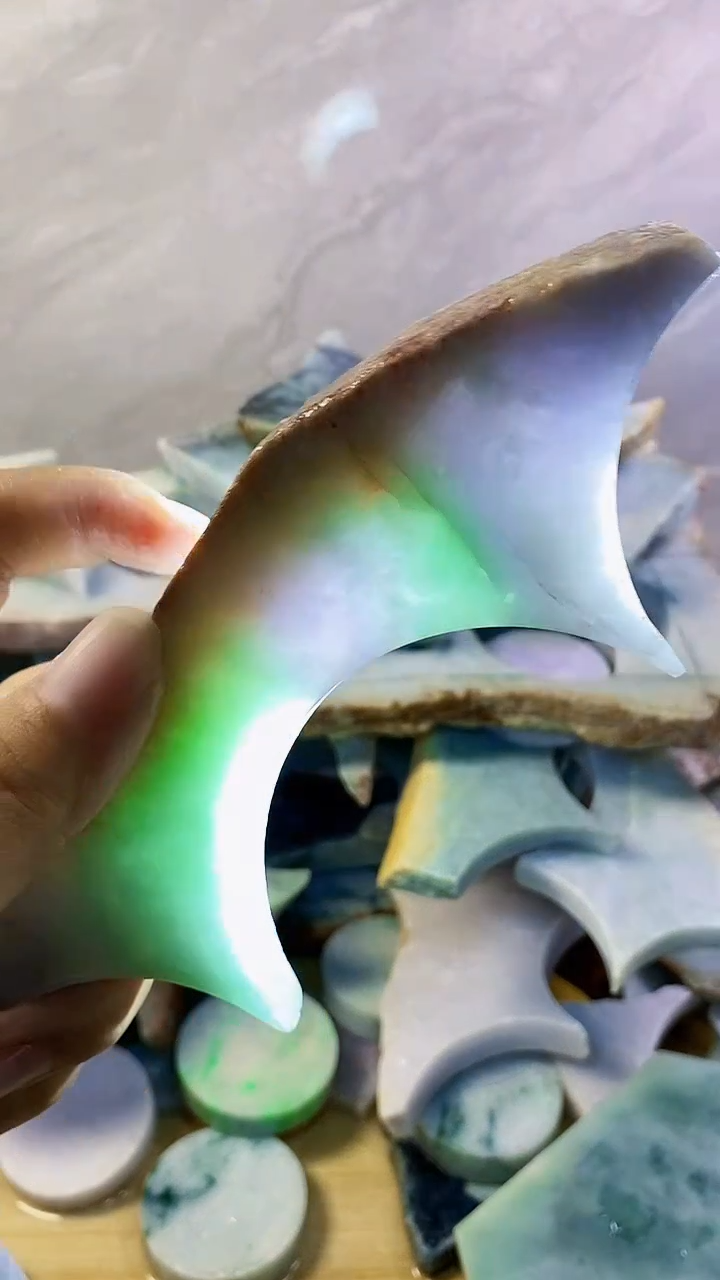 散珠翡翠纯天然缅甸翡翠裸石34