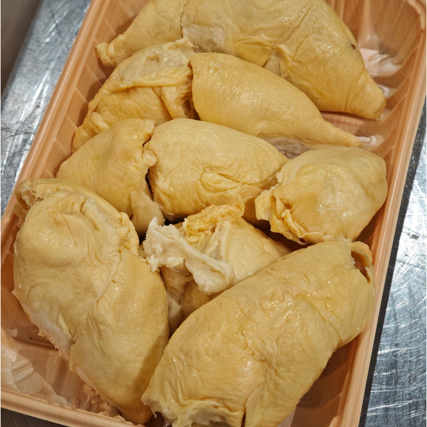 【特价果肉 不做售后】现开鲜榴莲微苦 夹生 肉白等，不能直接吃只适合烤制、榴莲披萨、千层等2斤起核大干尧越南