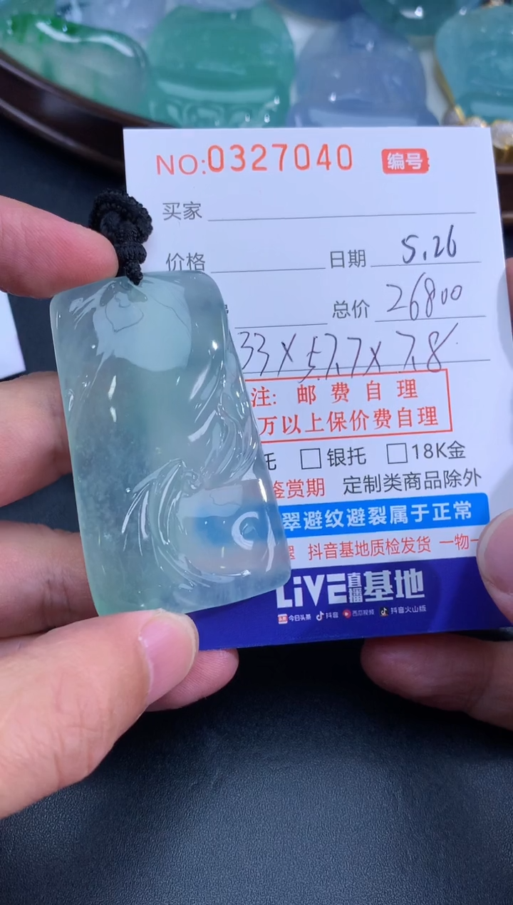 翡翠未镶嵌颈饰天然A货翡翠