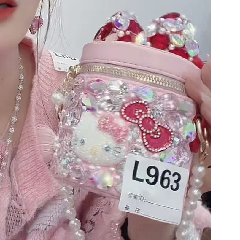 格格家新款定制女包口红包圆筒包7405