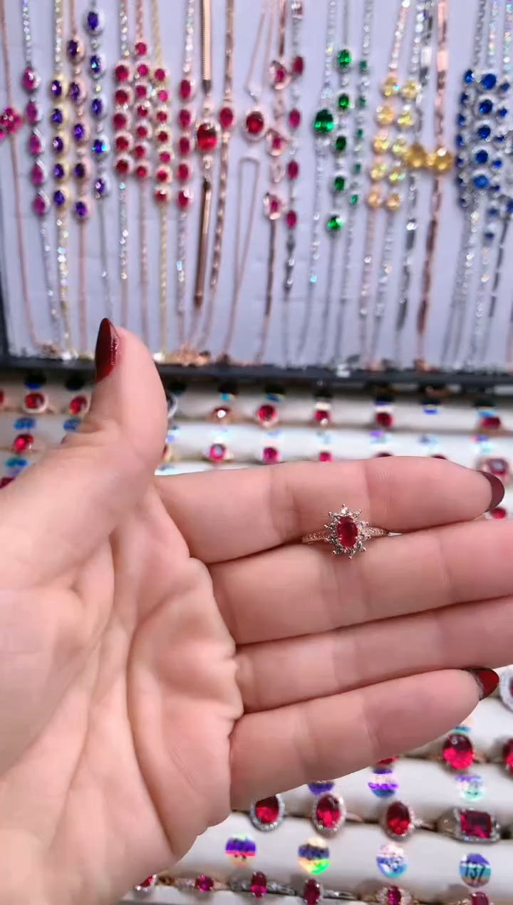 【闪购商品】红宝石戒指银S925镶嵌46