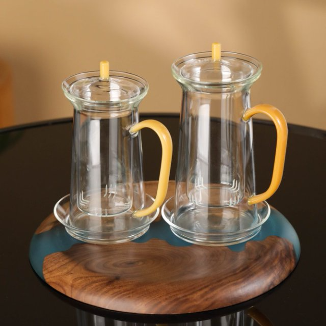 禾器 晶彩润香杯 煮茶壶绿茶壶带过滤大容量加厚高硼硅玻璃茶壶