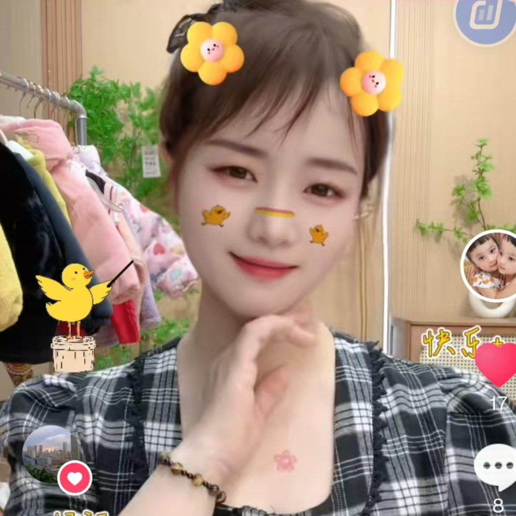 V777女童冬季星黛露加绒带包外套