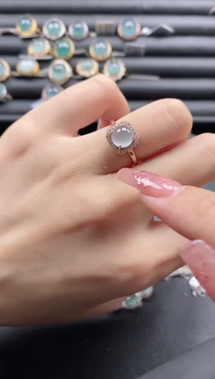 【闪购商品】翡翠戒指银S925镶嵌11111