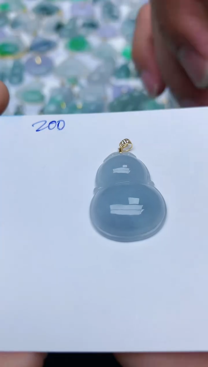 【闪购商品】翡翠颈饰18K金镶嵌天然翡翠A货    200