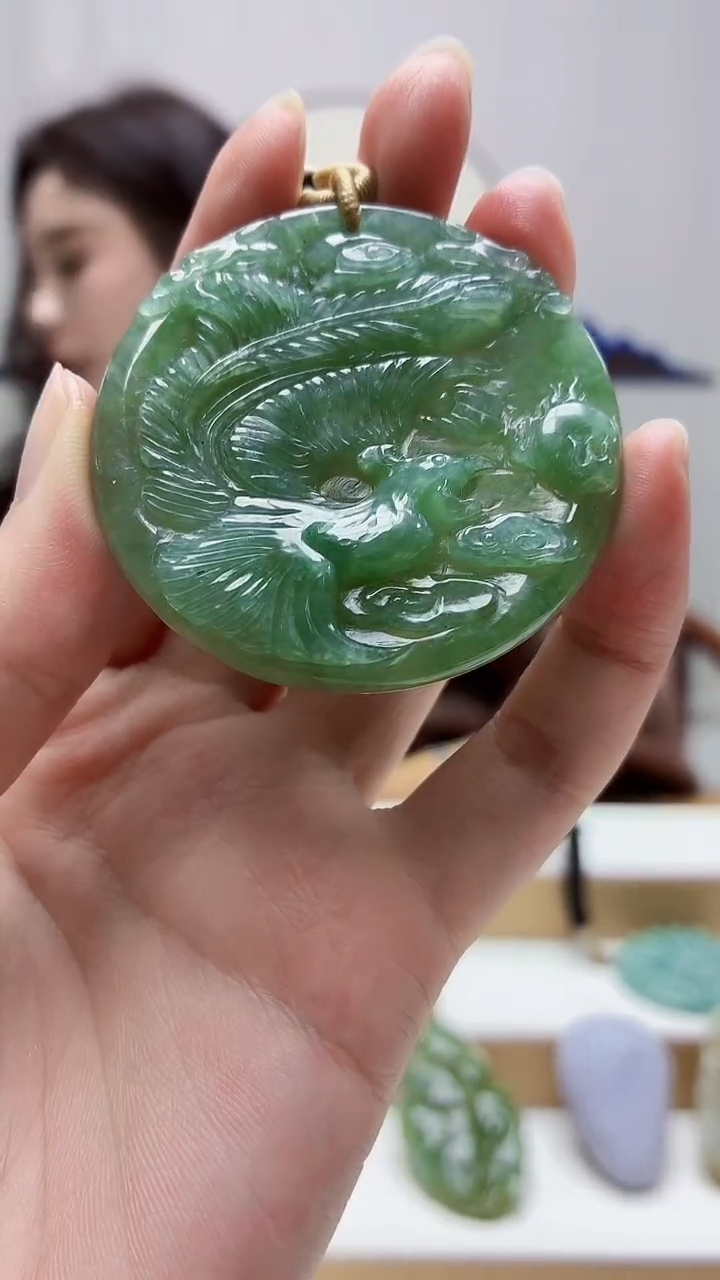 未镶嵌定制翡翠4829zm-毛货挂件16
