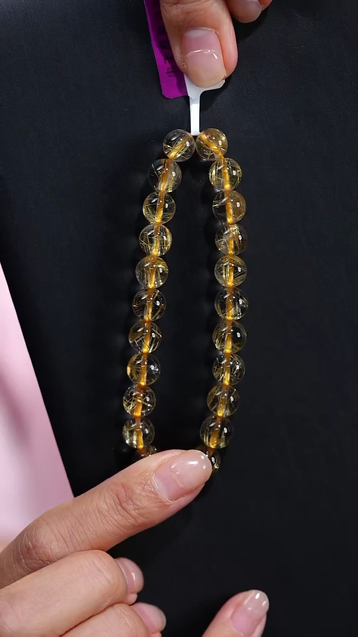 未镶嵌颈饰水晶S53724多样性发一钛晶8mm