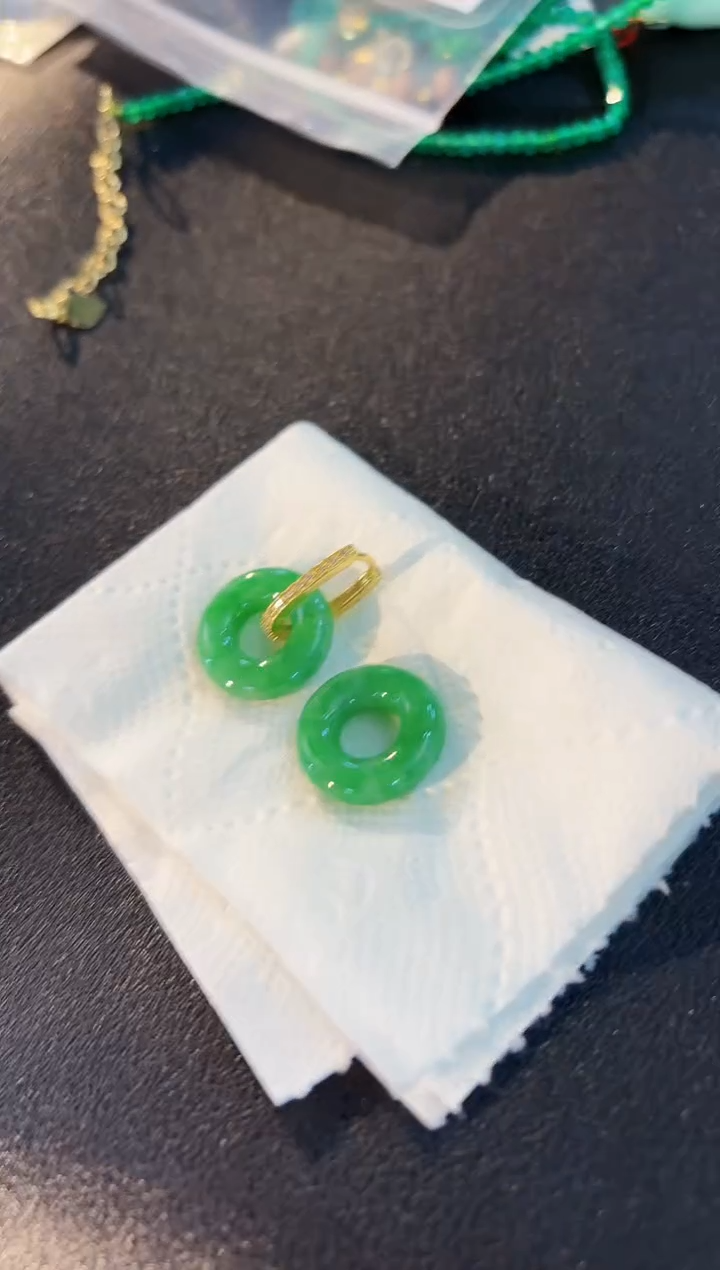 【闪购商品】翡翠耳饰未镶嵌含小耳包/支持复检一对