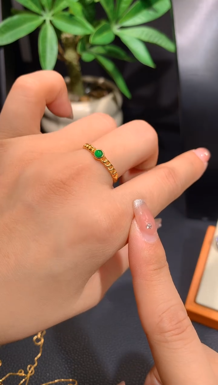 【闪购商品】翡翠戒指银S925镶嵌多样性