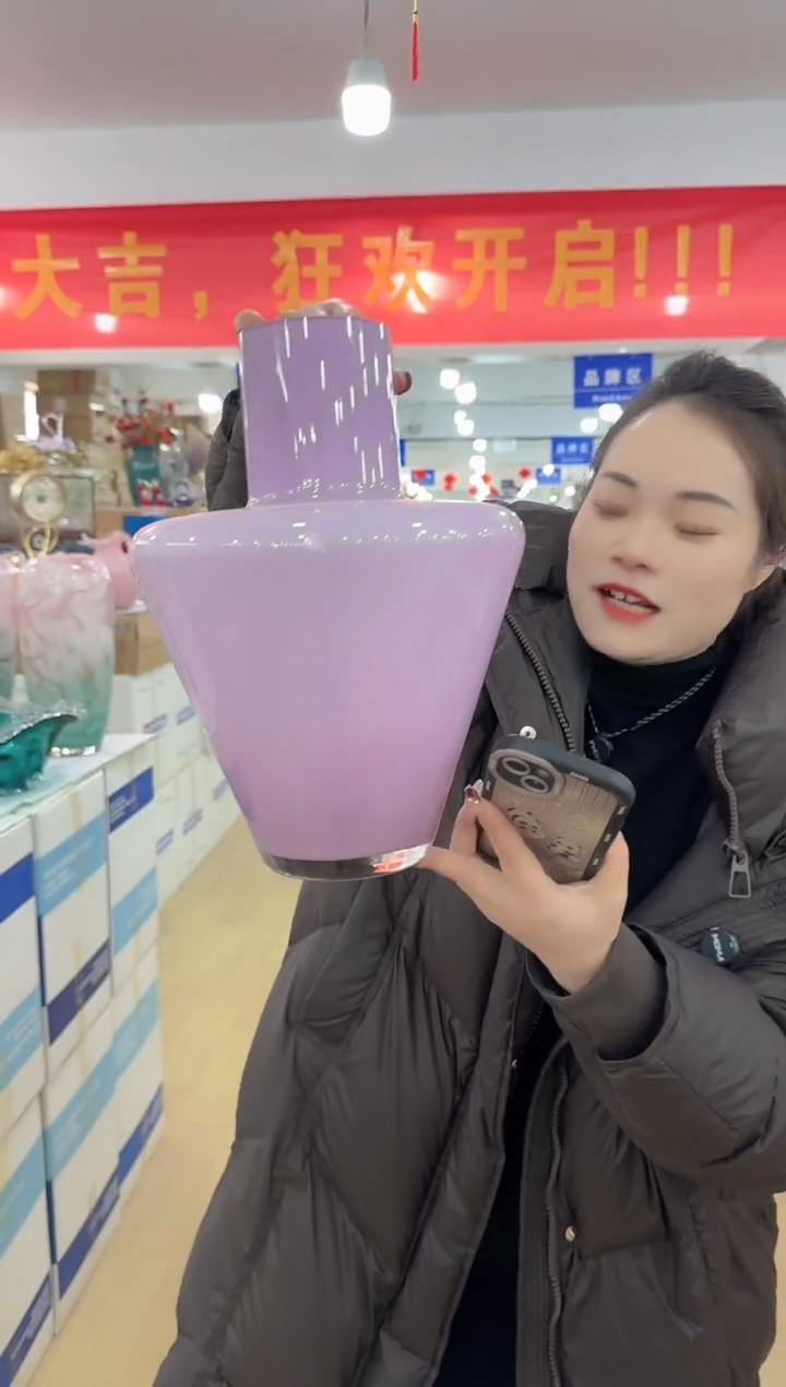 【闪购商品】琉璃迪喜花器-a-早28