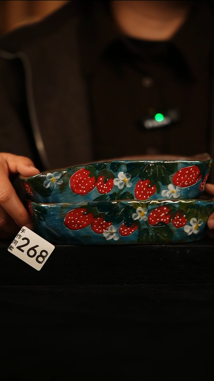 瓷片四*天两个盘子268