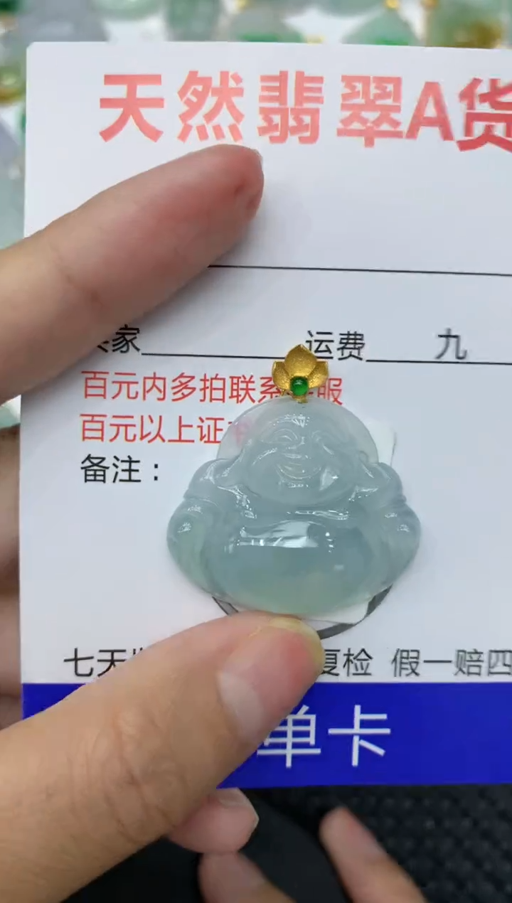 【闪购商品】翡翠颈饰18K金镶嵌111111111
