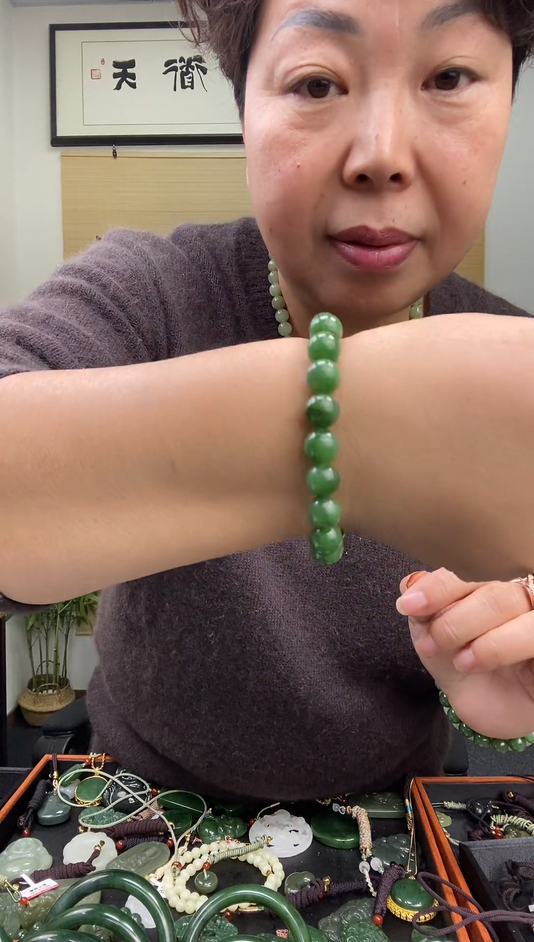 颈饰未镶嵌和田玉多样性发一  z124