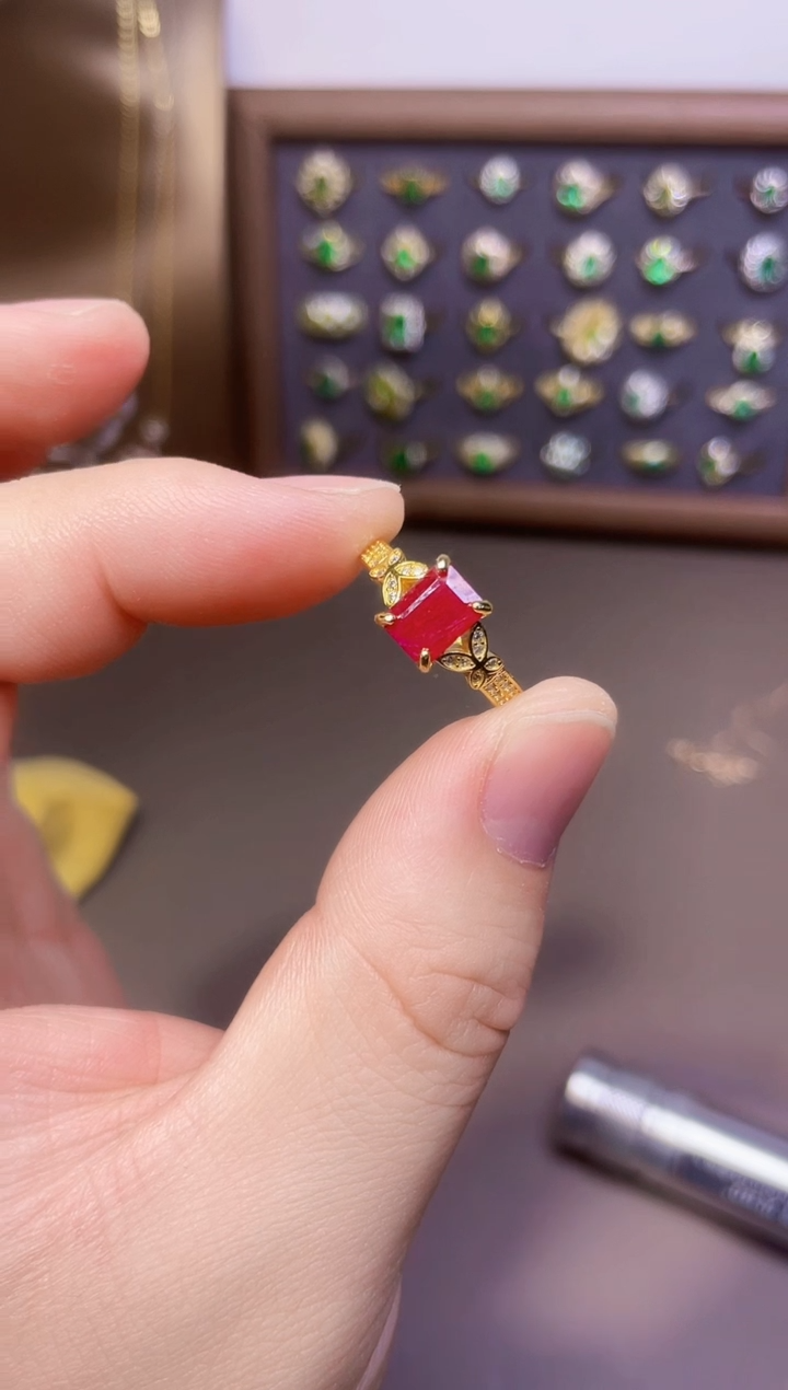 【闪购商品】红宝石戒指银S925镶嵌1