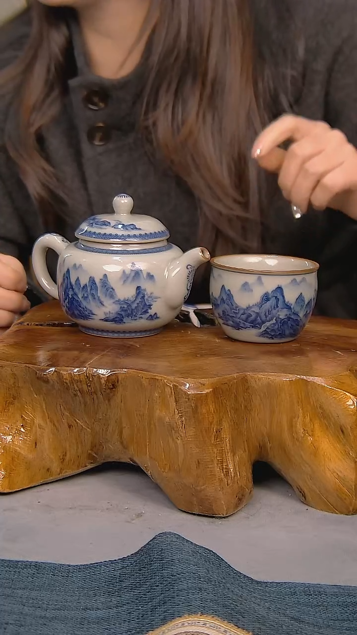 【闪购商品】2件套陶瓷茶具家用简装系列   