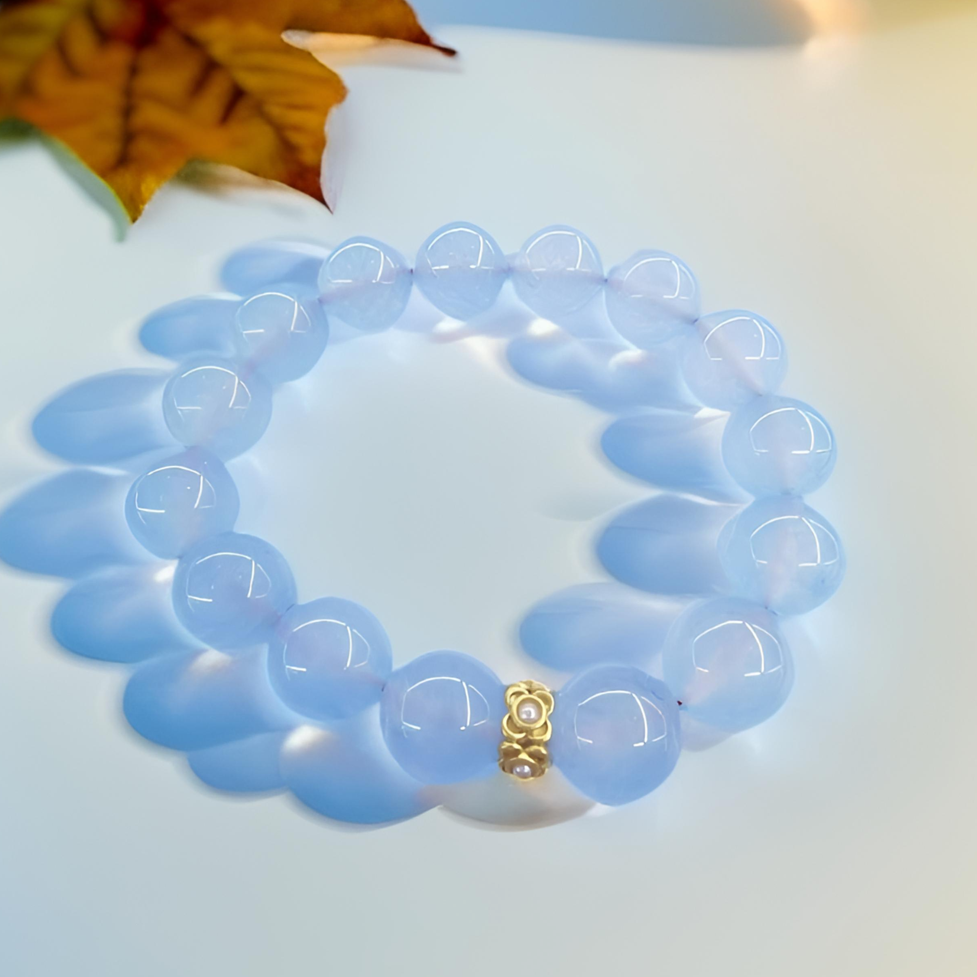 （库存处理）-海蓝色珠宝手串S1006-卡12M