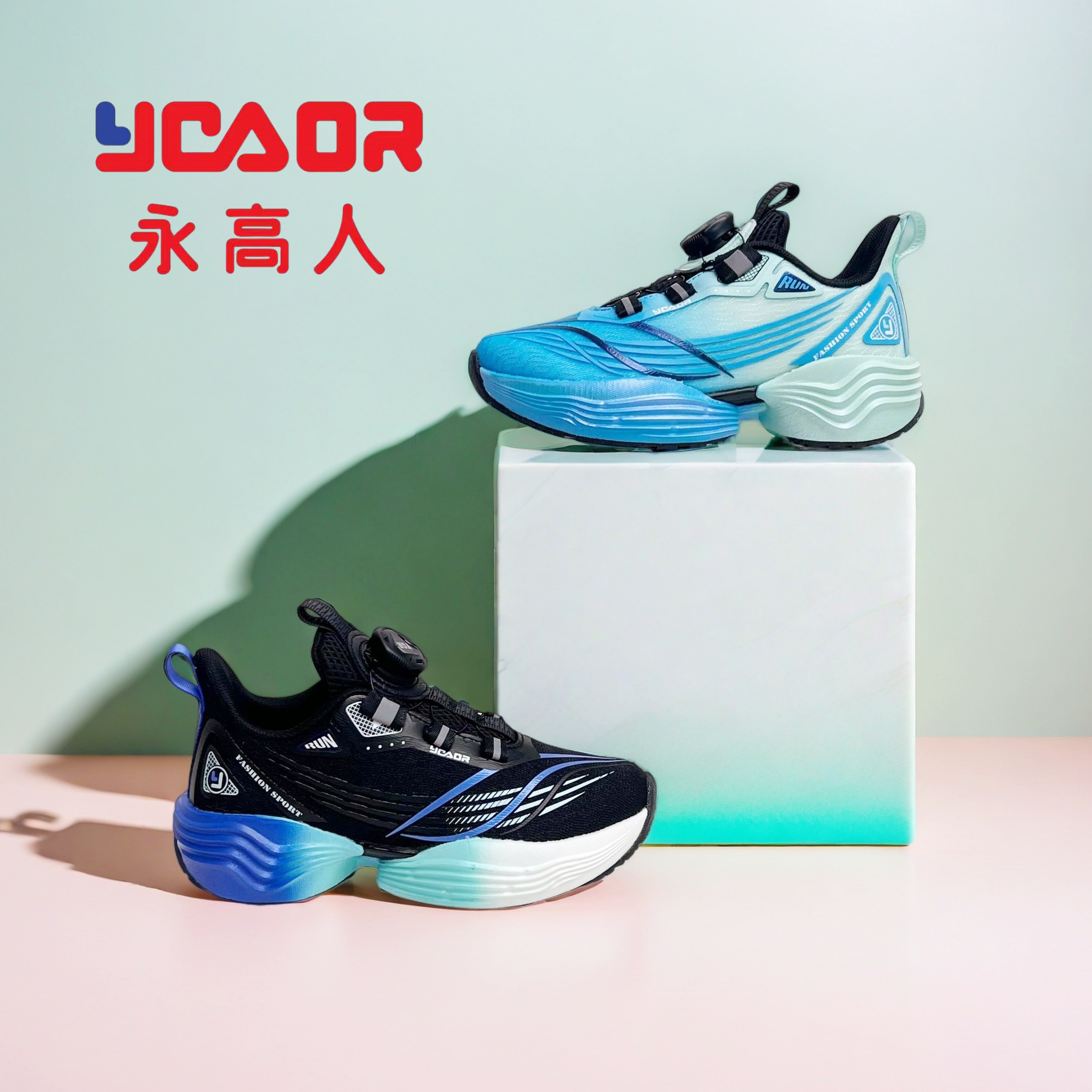YGAOR/永高人春秋双网【31-37码】透气防滑软底时尚男童休闲运动鞋