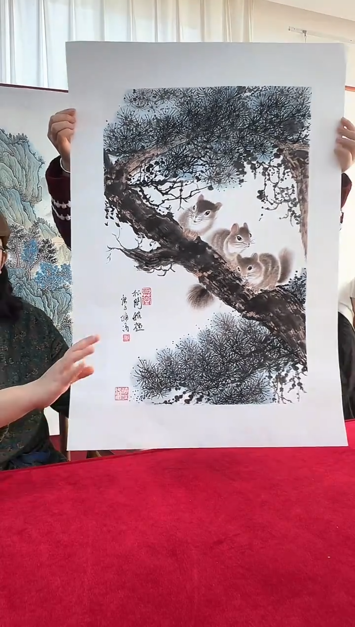 国画梅清老师2.7平尺花鸟作品