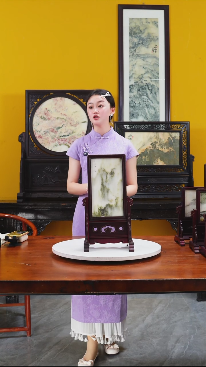 石材天然大理石画摆件