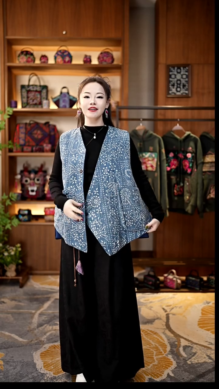 刺绣私人定制苗族手工衣服Z9605