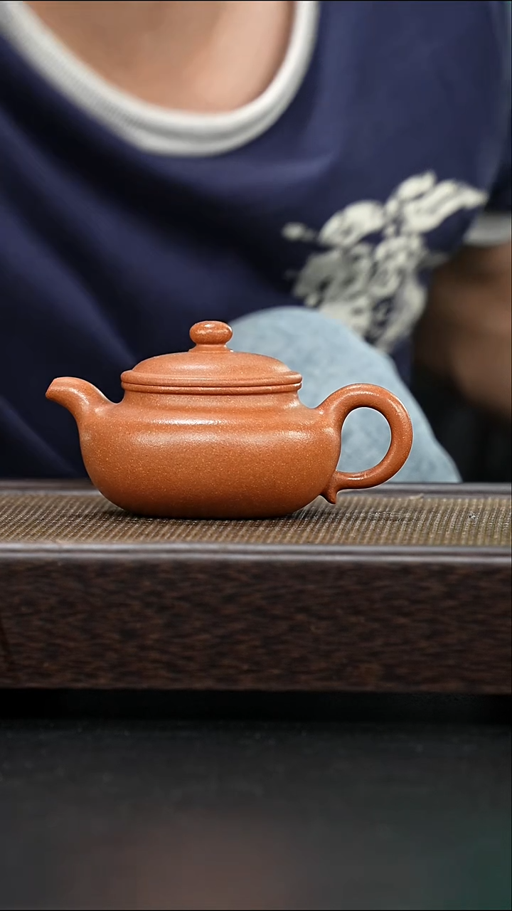 茶壶紫砂{巧器}全手工无添加黄降坡平仿古