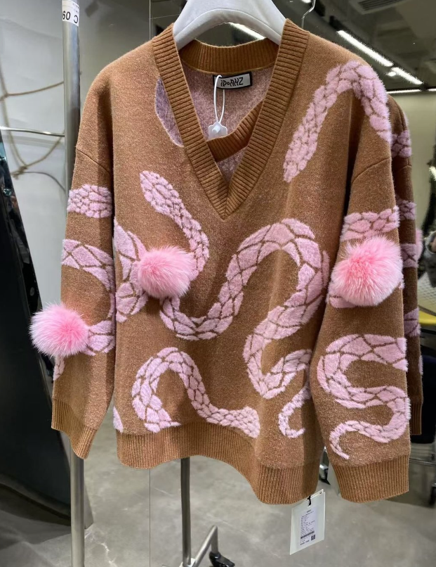 【ZHEN】MY101 2025新款时尚气质休闲百搭毛衣上衣女