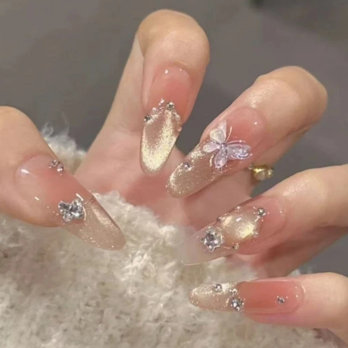 【镜花水月】纯手工穿戴甲春夏秋冬爆款可拆卸假指甲