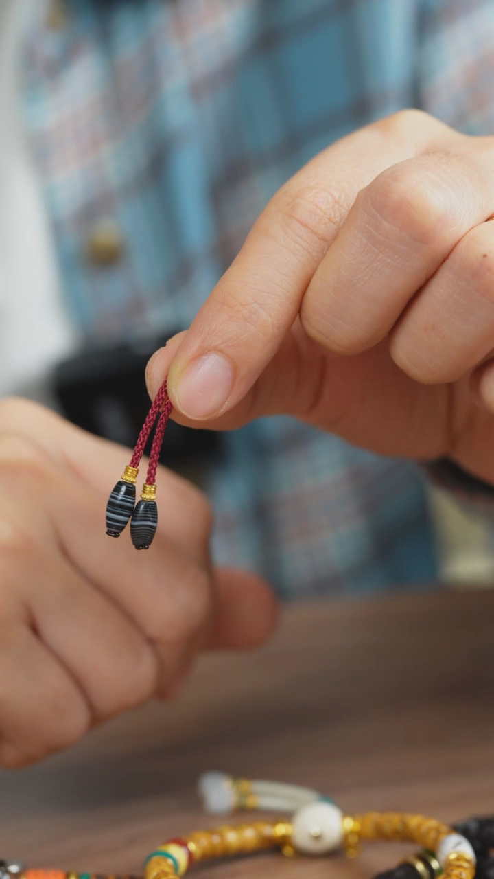 【闪购商品】玛瑙/玉髓弟子珠未镶嵌缠丝弟子珠