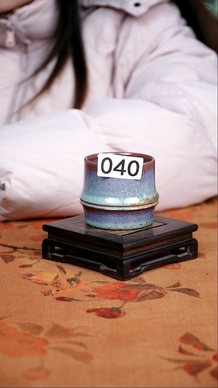 全品钧瓷茶器摆件