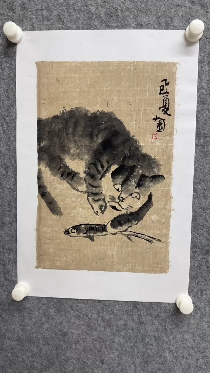 国画写意画花鸟画手绘