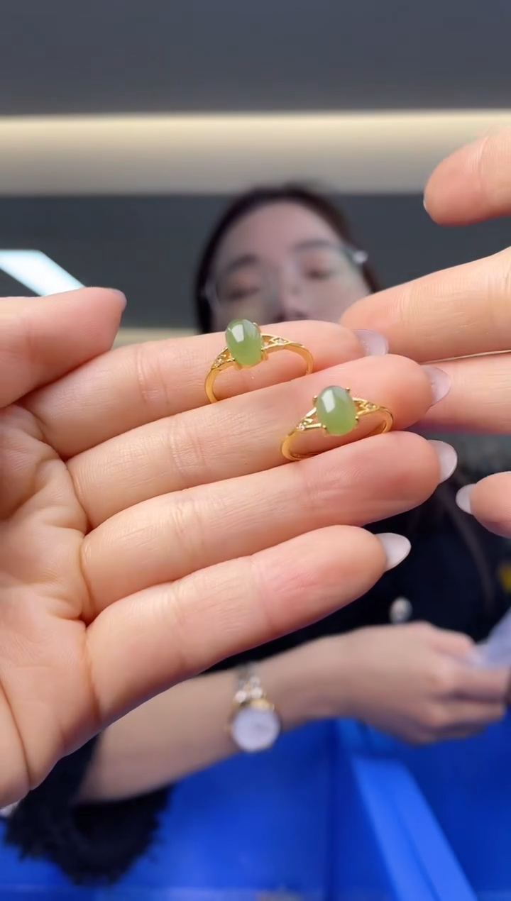 【闪购商品】和田玉`银S925镶嵌（多样性发一件）