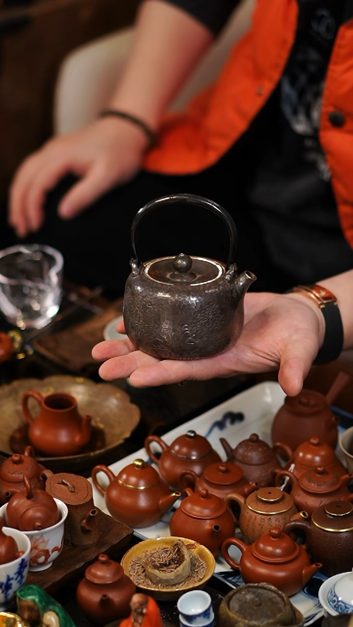 G****！银壶茶壶功夫茶道具