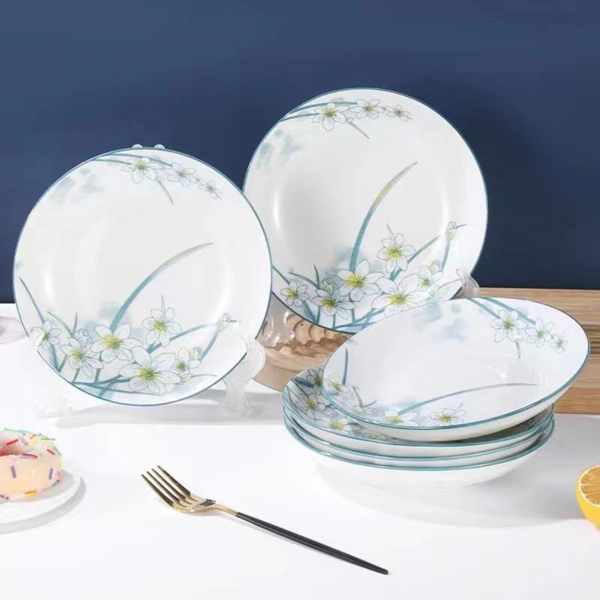 水仙花圆盘8英寸6个装 破损补发