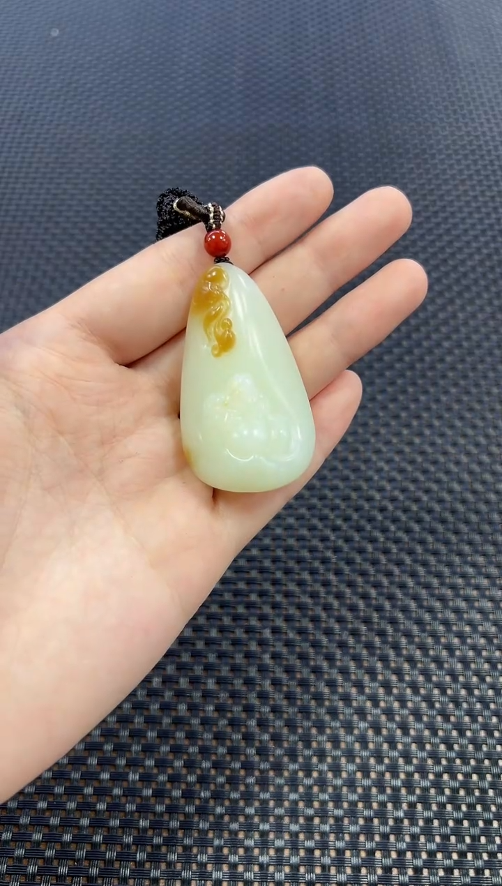 【闪购商品】和田玉挂件未镶嵌带绳（多样性发一件）4