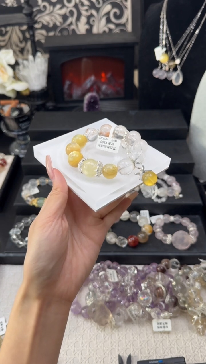 水晶手链未镶嵌天然水晶 多样性发其一