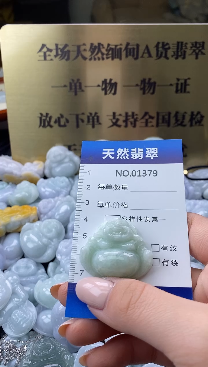 颈饰未镶嵌翡翠天然缅甸翡翠01379