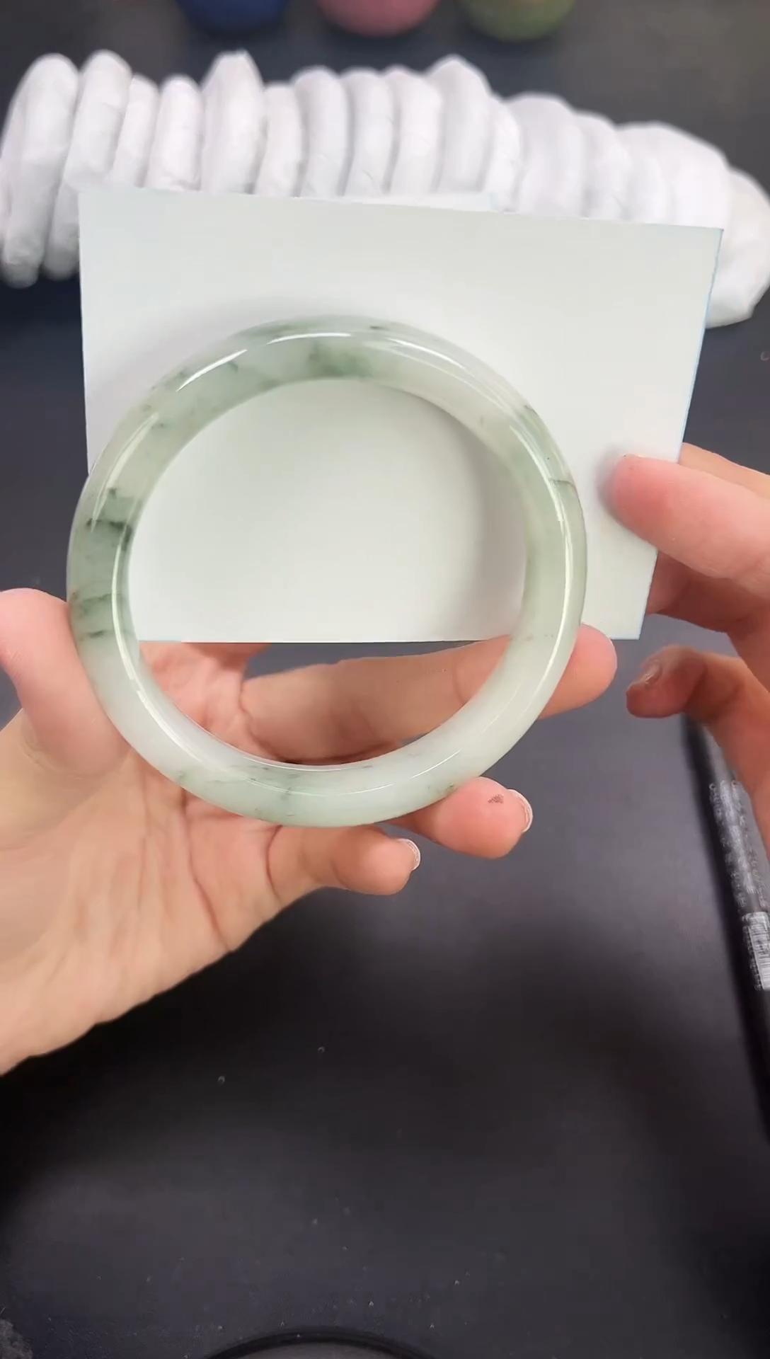 未镶嵌手镯石英质玉A246-63`64