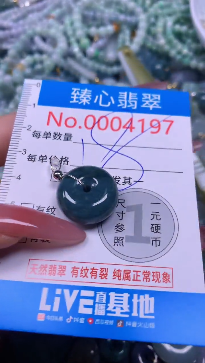 【闪购商品】翡翠颈饰未镶嵌含绳0004197