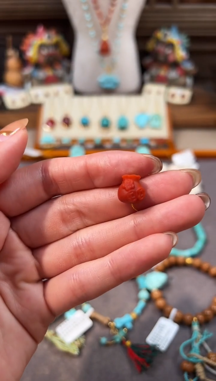 未镶嵌配饰南红玛瑙南红配饰钱袋子