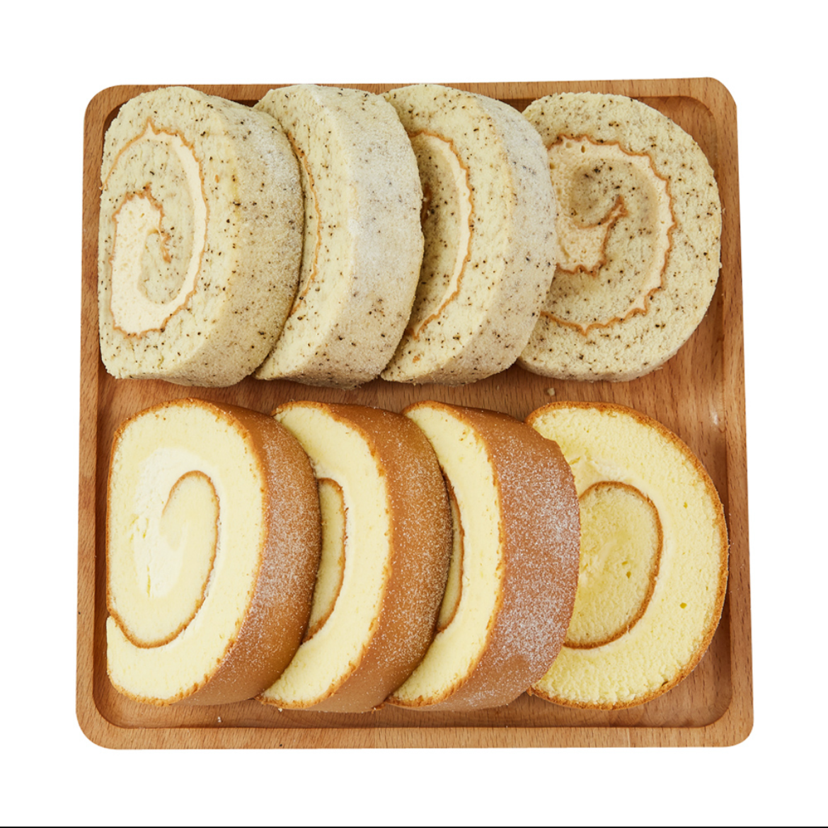 M臻品 原味伯爵双拼瑞士卷 8入