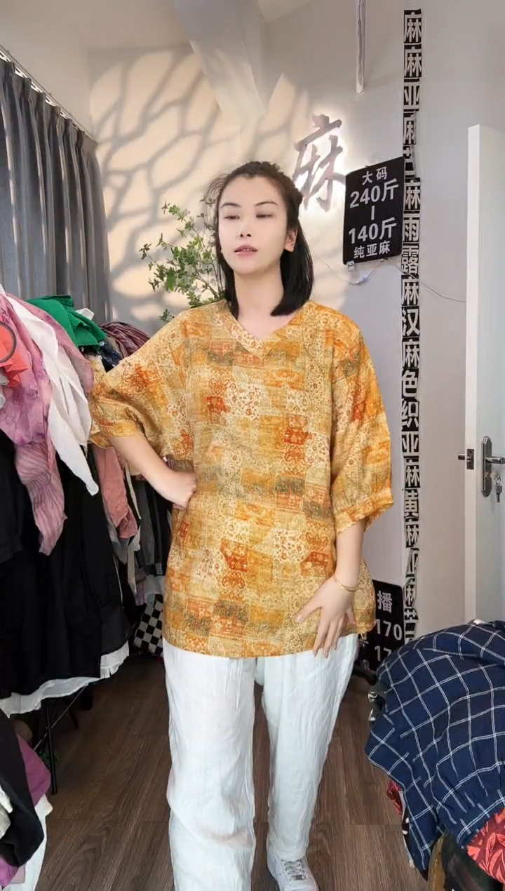 亚麻汉麻苎麻大码女装