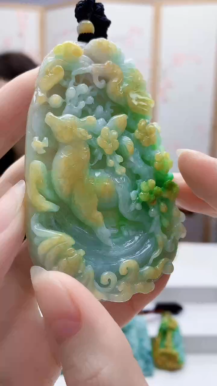 未镶嵌定制翡翠4829ry-毛货挂件5