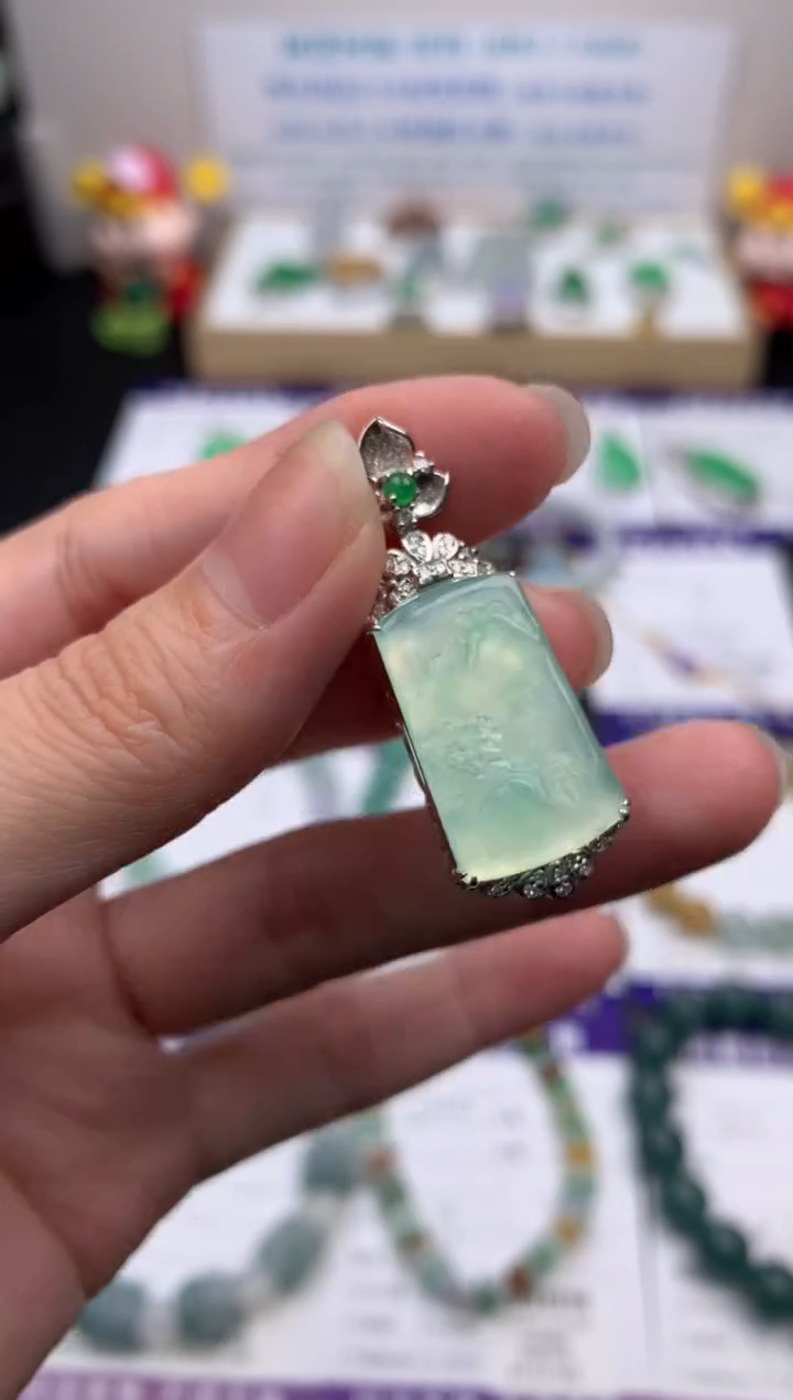 【闪购商品】定制翡翠18K金镶嵌模式推广期24小时鉴赏期