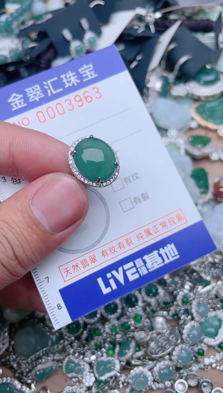 翡翠未镶嵌颈饰3963........1