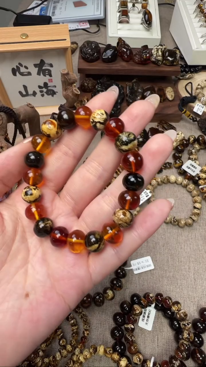 【闪购商品】琥珀手链未镶嵌抚顺琥珀