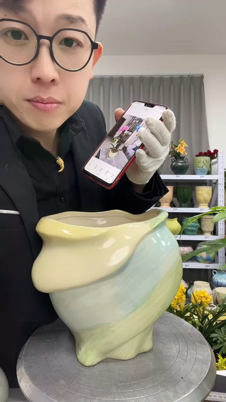 【12.6号】花盆  高： 22 口：18